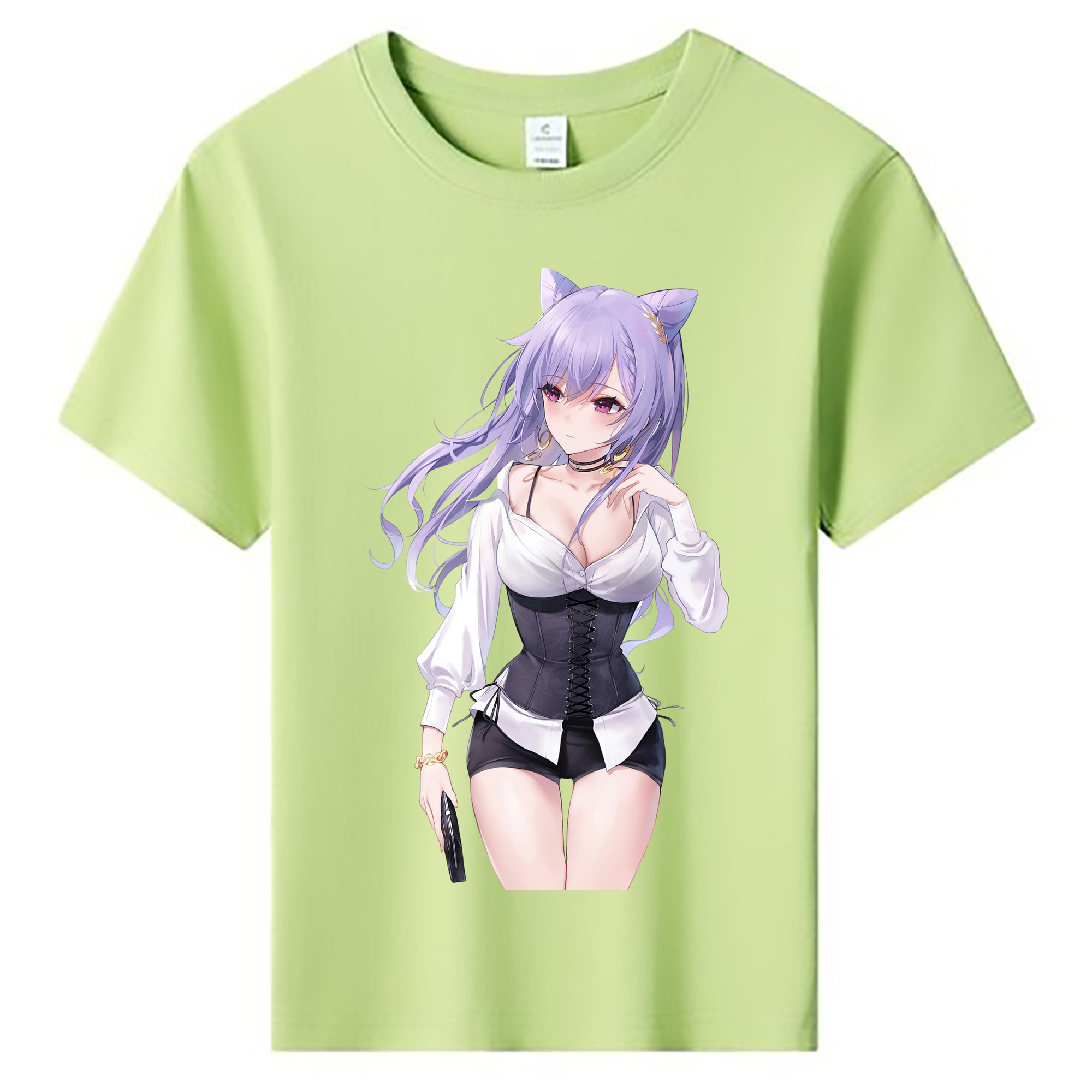 げんし神 刻晴 こくせい genshin Kokusei 綿100％キッズTシャツ（フロントプリント）